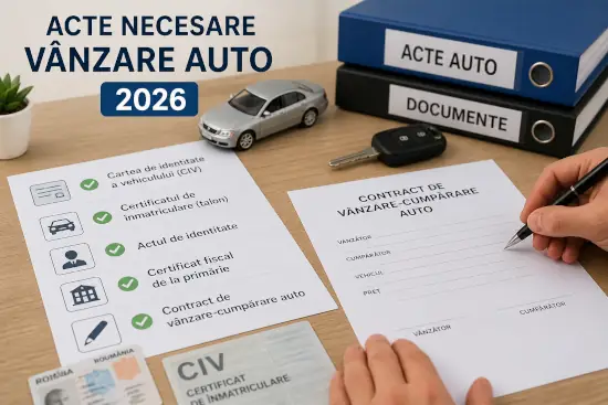 Acte necesare vânzare auto 2026 (lista completă)